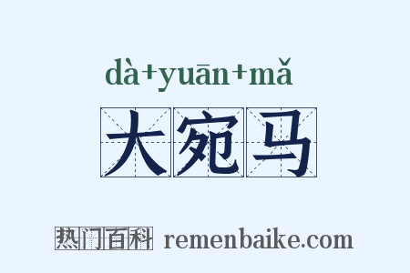 大宛马是什么意思的图片
